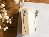Kubominoki Original Botanical Rubber Stamp - Anemones