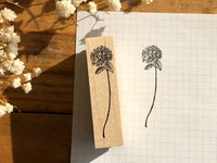 Kubominoki Original Botanical Rubber Stamp - Hydrangea