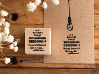 Kubominoki Original Wooden Rubber Stamp - Original