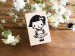 Kubominoki Original Rubber Stamp - Showa Girl Series / Gift Girl