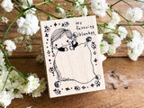 Kubominoki Original Rubber Stamp - Blanket Girl