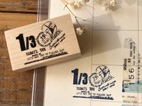 Nonnlala Original Post Seal Rubber Stamp - Merci
