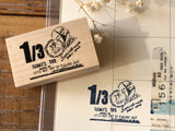 Nonnlala Original Post Seal Rubber Stamp - Merci