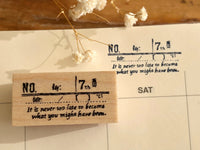 Nonnlala Original Rubber Stamp - No. 7 (collage)