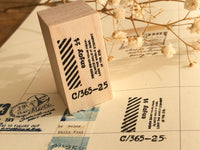 Nonnlala Original Rubber Stamp - Enjoy (collage)