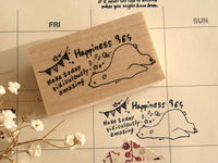 Nonnlala Original Polar Bear Rubber Stamp - Happiness 365