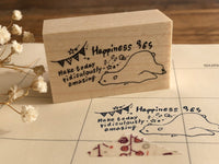 Nonnlala Original Polar Bear Rubber Stamp - Happiness 365