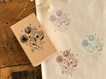 Nonnlala Original Botanical Rubber Stamp - Hana Hana Hana (Flower, flower flower)