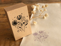 Nonnlala Original Botanical Rubber Stamp - Hana Hana Hana (Flower, flower flower)