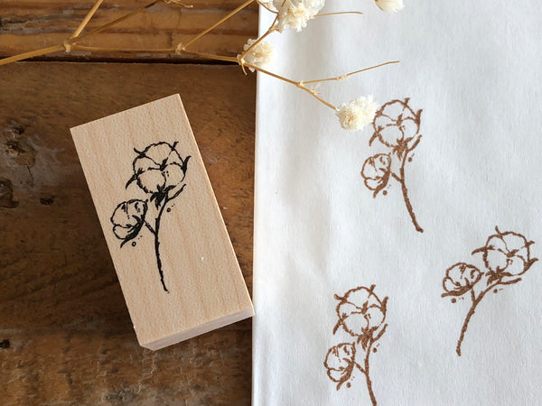 Nonnlala Original Rubber Stamp - Cotton Flower