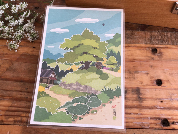 Michikusa Postcard - Green