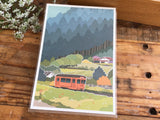 Michikusa Postcard - Little Train