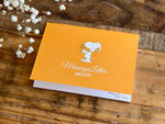 Snoopy thick card stock, letterpressed, gold foild stamped message card booklet