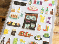 Shopping Street Series Sheet of Stickers / Bar