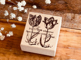 Botanical Wooden Stamp / Tulip