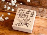 Botanical Wooden Stamp / Lily Of the Valley