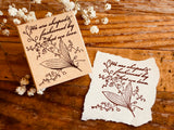 Botanical Wooden Stamp / Lily Of the Valley