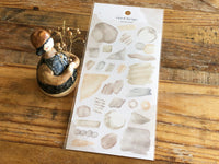 Suisai Watercolor Sheet of Stickers / Sand Beige