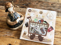 Japanese Washi Masking Stickers / Seal bits - Coffee Machine