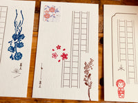 High Quality LetterPress Message Card Sets, 60 cards per box