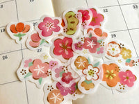 Japanese Washi Masking Stickers / Seal bits - Cherry Blossoms