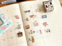 Japanese Washi Masking Stickers / Seal bits - Stationery