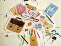 Japanese Washi Masking Stickers / Seal bits - Stationery