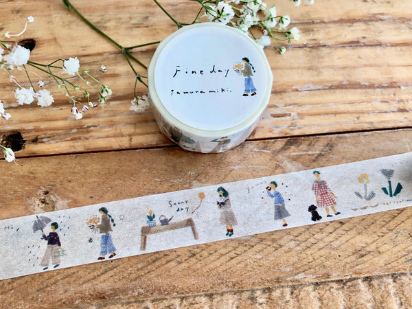 Tamura Miki Japanese Masking Tape -  Fine Day