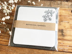 Botanical Glassine Paper Sticky Notes - Blueberry