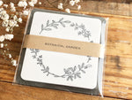Botanical Glassine Paper Sticky Notes - Leaf Wreath
