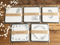 Botanical Glassine Paper Sticky Notes - Blueberry