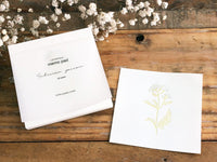 High Quality Botanical Garden Letterpress Memo Pad - Yarrow