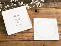 High Quality Botanical Garden Letterpress Memo Pad - Wreath