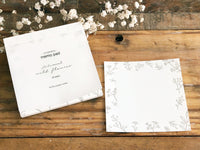 High Quality Botanical Garden Letterpress Memo Pad - Wild Flower Frame