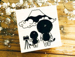 Kinoko Neko Japanese Wooden Rubber Stamp - Mountain Fuji