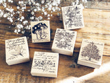 Botanical Wooden Stamp - Mushroom