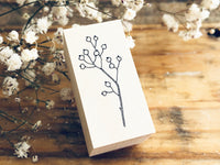 Japanese Botanical Garden Wooden Rubber Stamp - Neubara