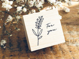 Japanese Botanical Garden Wooden Rubber Stamp - For You