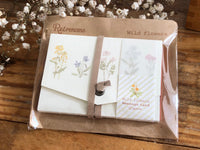 Picture Book Style Message Cards with a Case / Wild Flowers