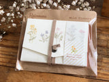 Picture Book Style Message Cards with a Case / Wild Flowers