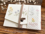 Picture Book Style Message Cards with a Case / Wild Flowers