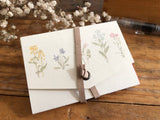 Picture Book Style Message Cards with a Case / Wild Flowers