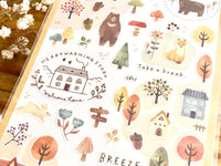Forest Sheet of Stickers -  Autumn