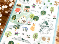 Forest Sheet of Stickers -  Summer