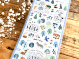 Forest Sheet of Stickers -  Winter