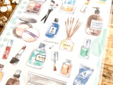 Watercolor Skatch Sheet of Stickers -  Cosme