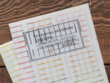 Lin Chia Ning / Pring-on sticker Set - Stripes