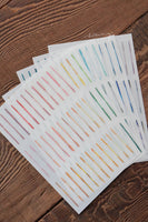 Lin Chia Ning / Pring-on sticker Set - Stripes