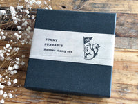 Limited Edition Papier Platz x Sunny Sunday Wooden Stamp Set