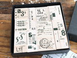 Limited Edition Papier Platz x Sunny Sunday Wooden Stamp Set